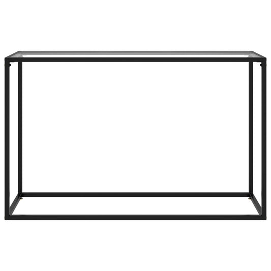 vidaXL Console Table Transparent 120x35x75 cm Tempered Glass