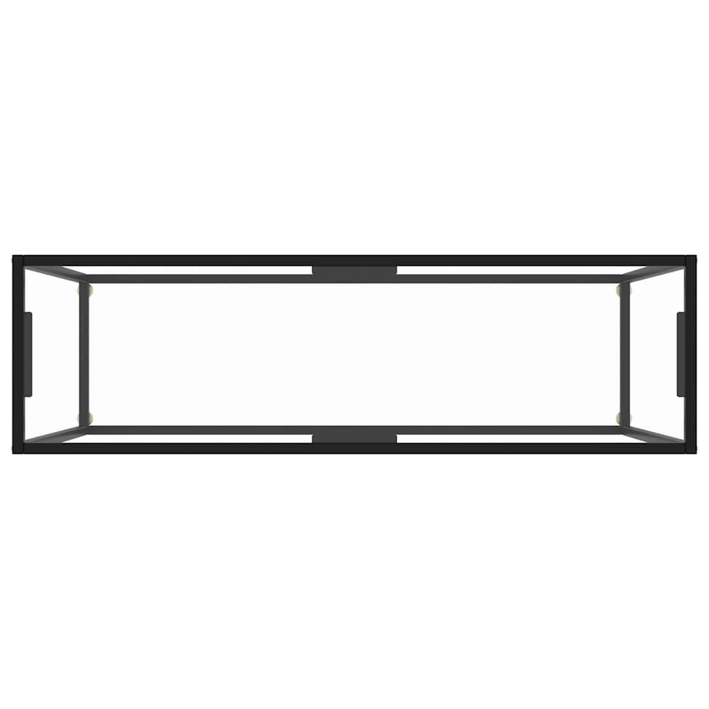 322815 vidaXL Console Table Transparent 120x35x75 cm Tempered Glass