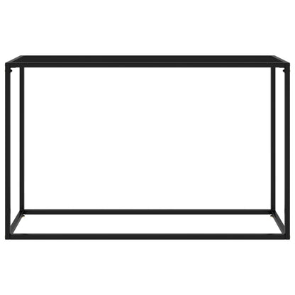 vidaXL Console Table | Black | Tempered glass, powder-coated steel | Medium