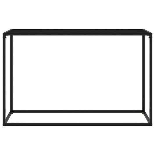 322816 vidaXL Console Table Black 120x35x75 cm Tempered Glass