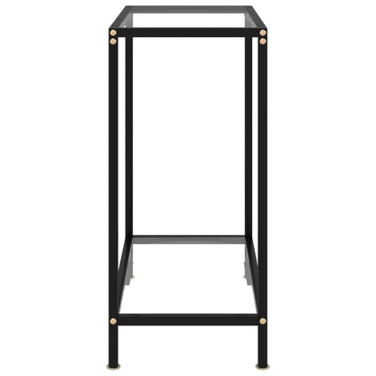vidaXL Console Table Transparent 60x35x75 cm Tempered Glass