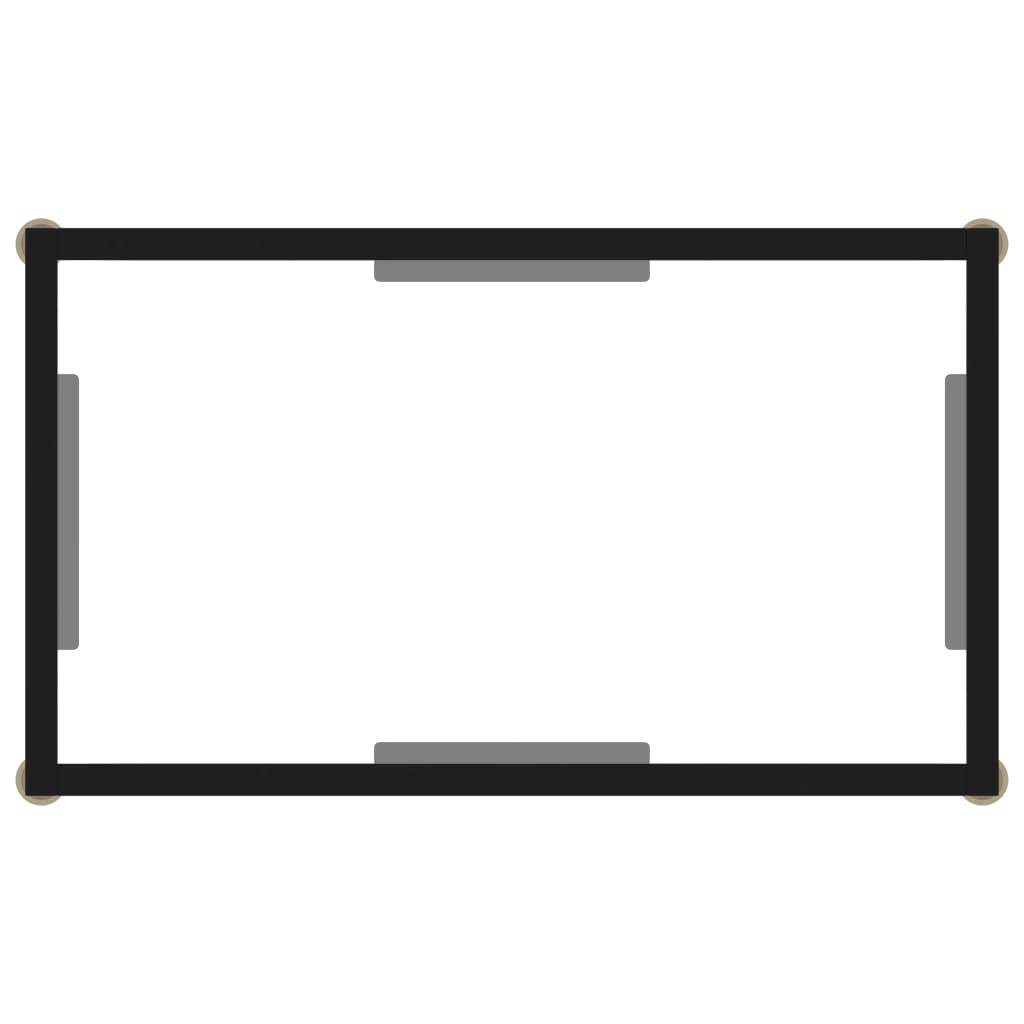 vidaXL Console Table Transparent 60x35x75 cm Tempered Glass