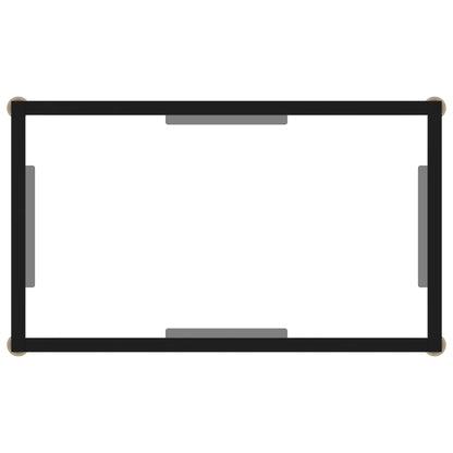 vidaXL Console Table Transparent 60x35x75 cm Tempered Glass