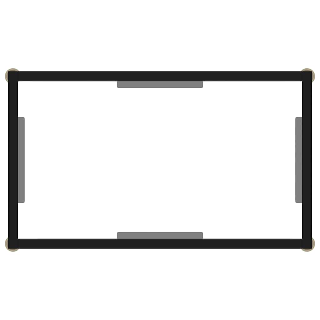 322827 vidaXL Console Table Transparent 60x35x75 cm Tempered Glass