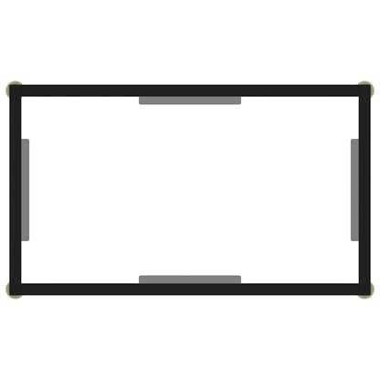 322827 vidaXL Console Table Transparent 60x35x75 cm Tempered Glass