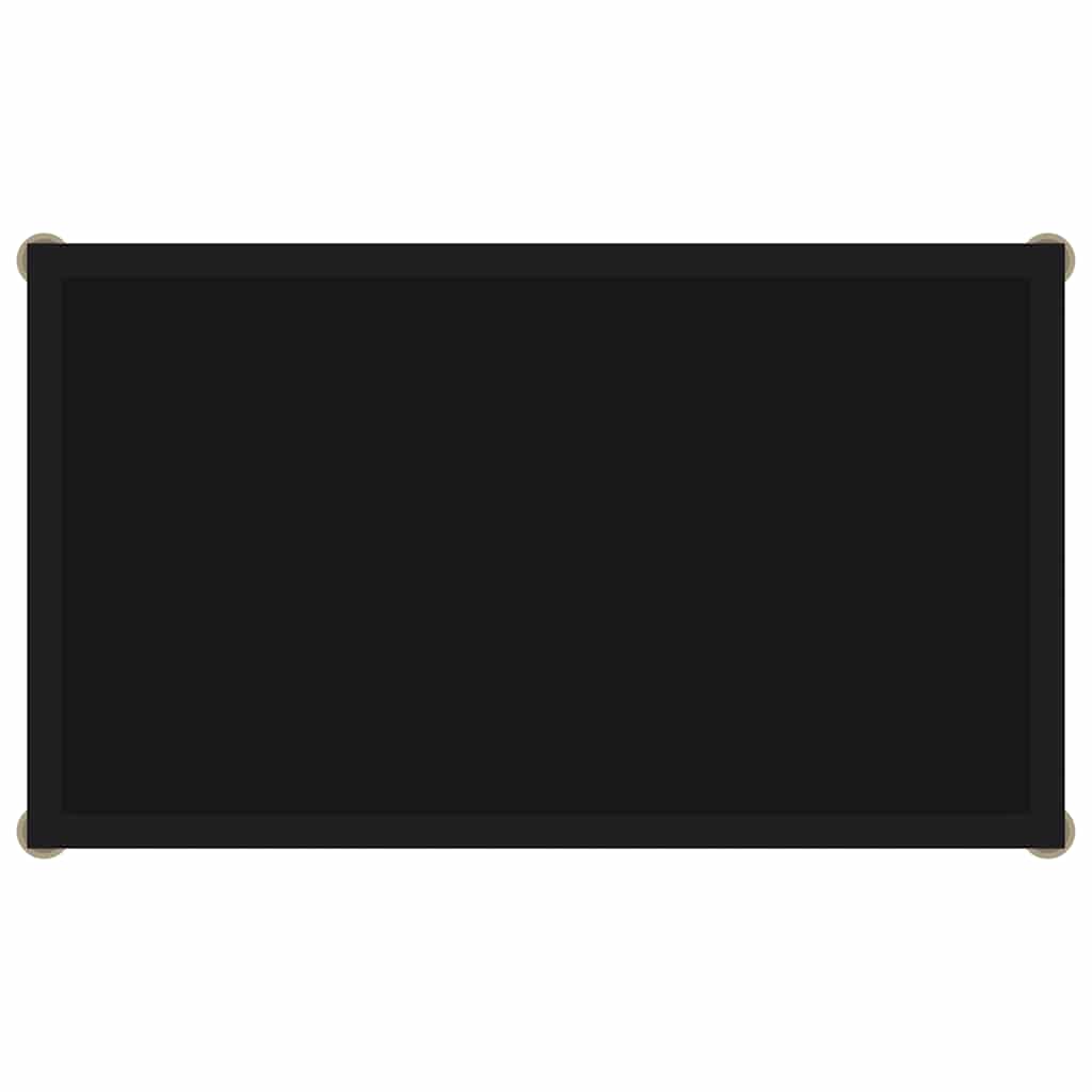 322828 vidaXL Console Table Black 60x35x75 cm Tempered Glass