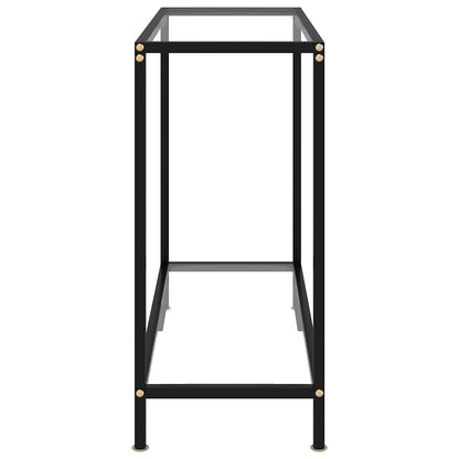 322831 vidaXL Console Table Transparent 80x35x75 cm Tempered Glass