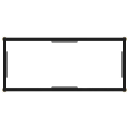 vidaXL Console Table Transparent 80x35x75 cm Tempered Glass