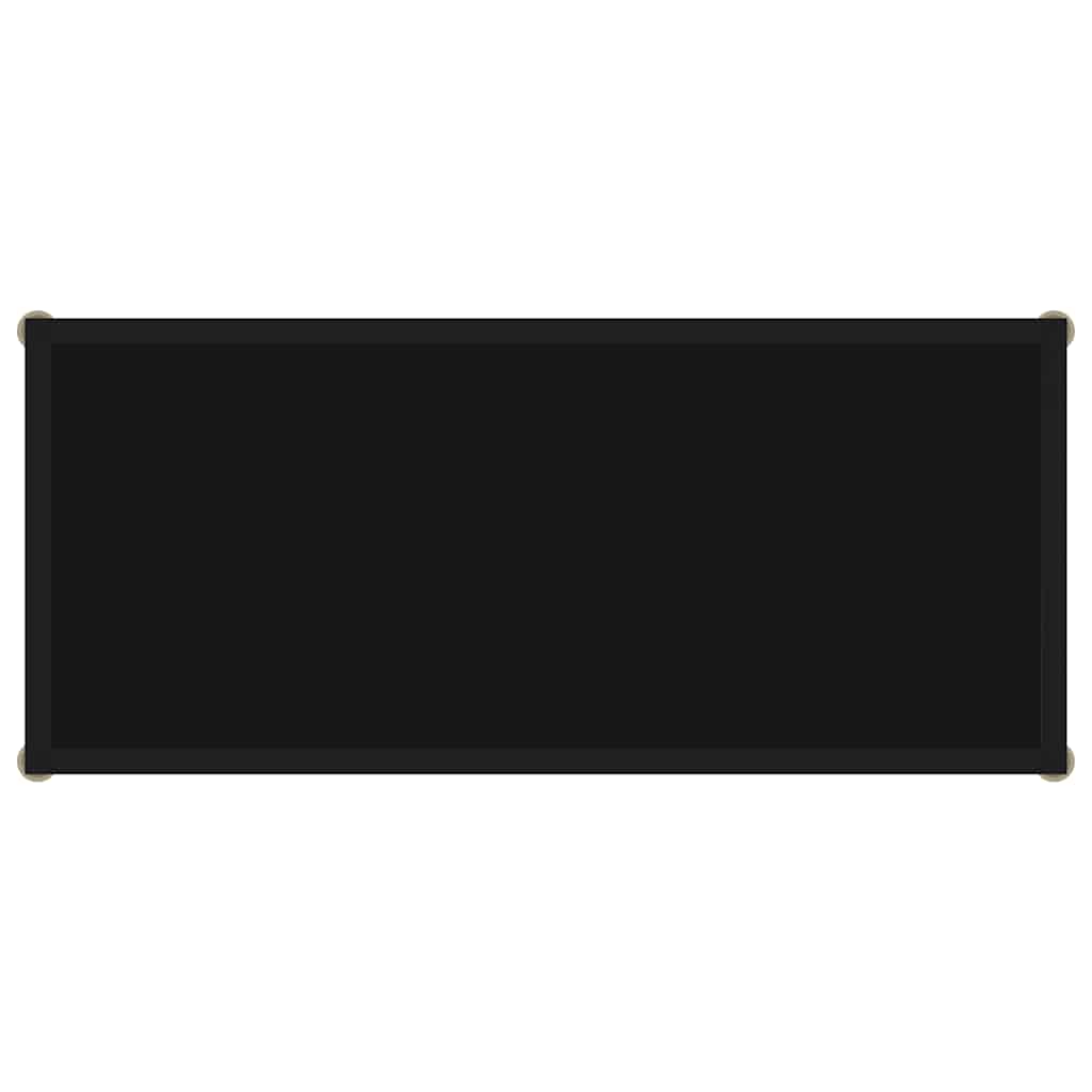 322832 vidaXL Console Table Black 80x35x75 cm Tempered Glass