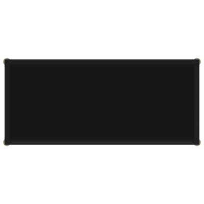 322832 vidaXL Console Table Black 80x35x75 cm Tempered Glass