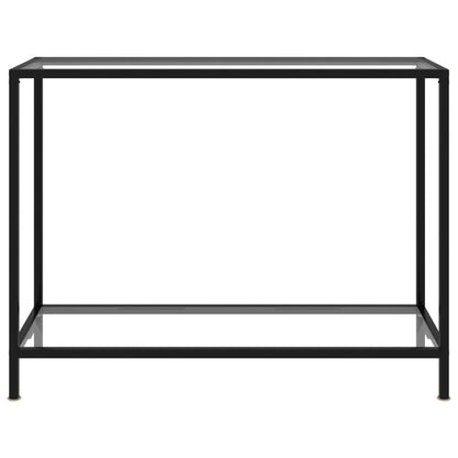 vidaXL Console Table Transparent 100x35x75 cm Tempered Glass