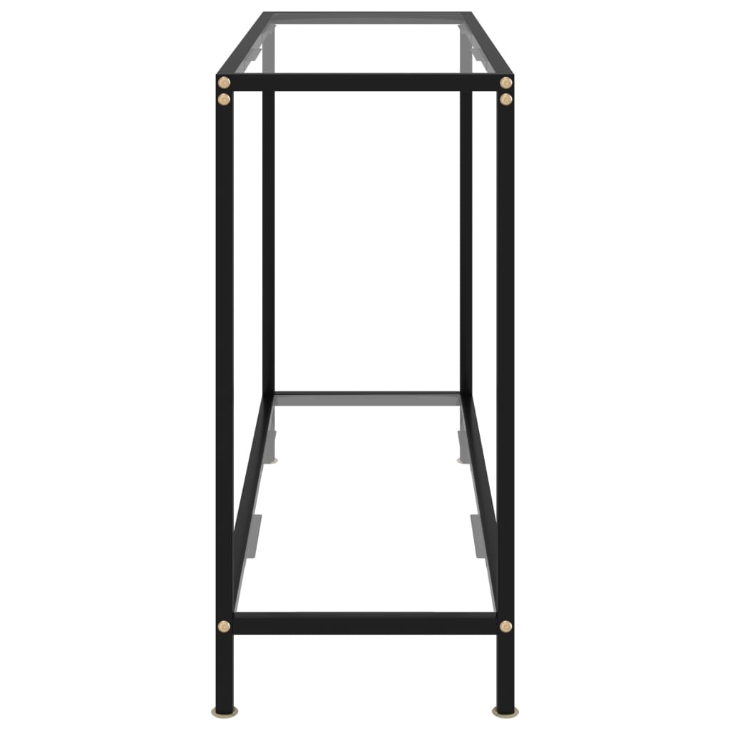 vidaXL Console Table Transparent 100x35x75 cm Tempered Glass