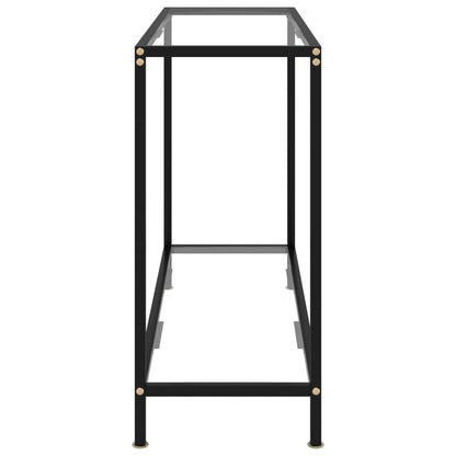 vidaXL Console Table Transparent 100x35x75 cm Tempered Glass