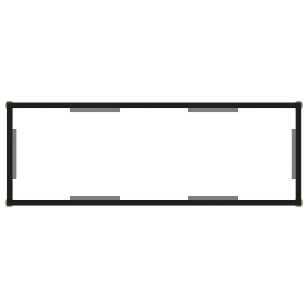 vidaXL Console Table Transparent 100x35x75 cm Tempered Glass