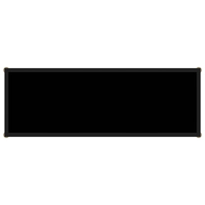 322836 vidaXL Console Table Black 100x35x75 cm Tempered Glass