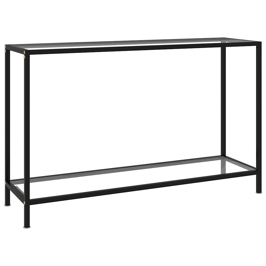 322839 vidaXL Console Table Transparent 120x35x75 cm Tempered Glass