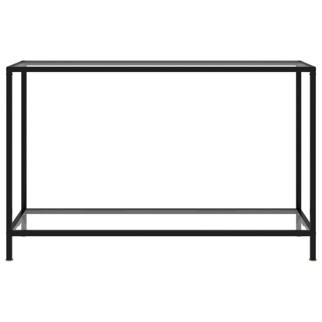 vidaXL Console Table Transparent 120x35x75 cm Tempered Glass