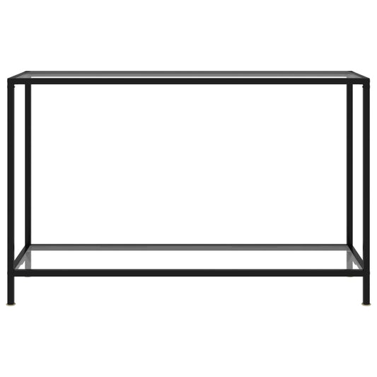 vidaXL Console Table Transparent 120x35x75 cm Tempered Glass