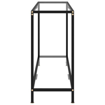 vidaXL Console Table Transparent 120x35x75 cm Tempered Glass