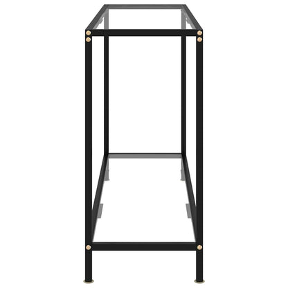 322839 vidaXL Console Table Transparent 120x35x75 cm Tempered Glass