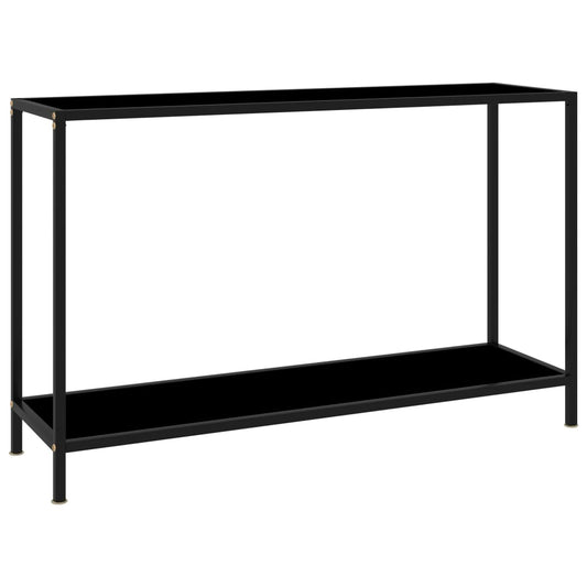 vidaXL Console Table | Black | Tempered glass | Medium | Console Table
