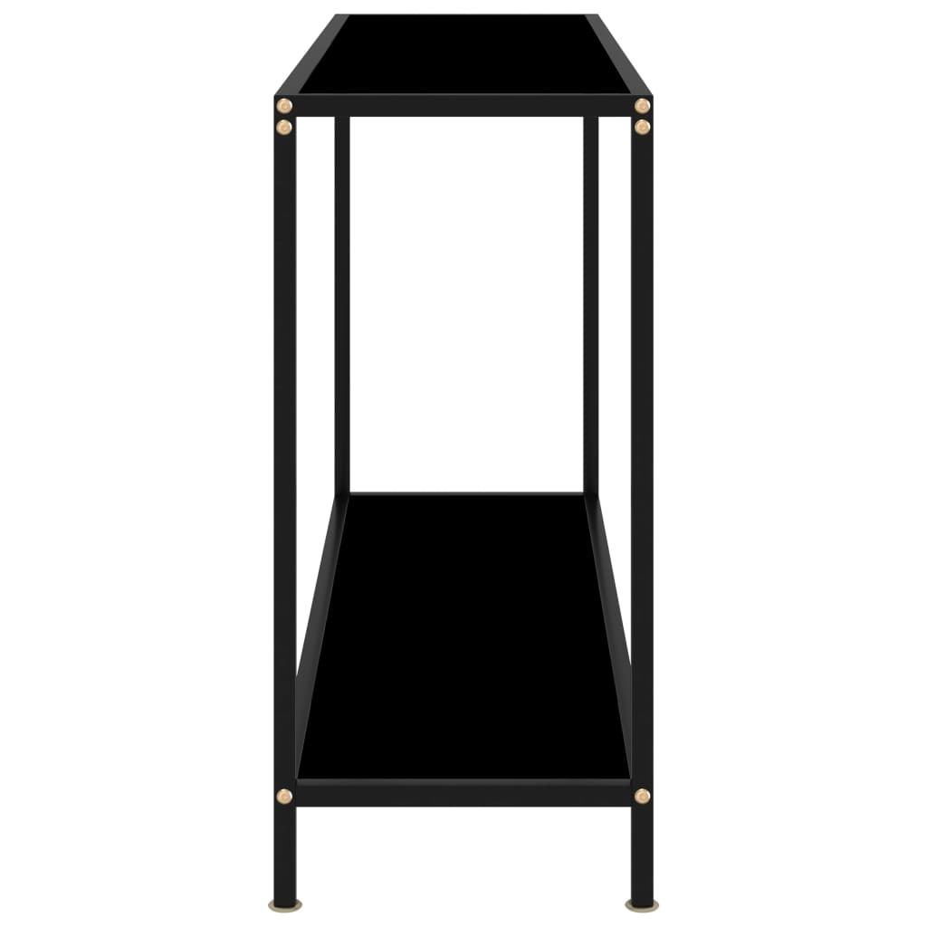 vidaXL Console Table | Black | Tempered glass | Medium | Console Table