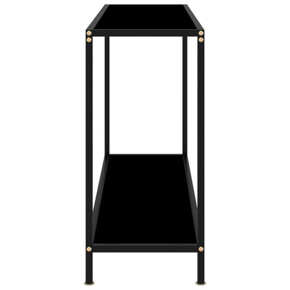 vidaXL Console Table | Black | Tempered glass | Medium | Console Table