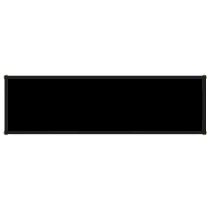 322840 vidaXL Console Table Black 120x35x75 cm Tempered Glass