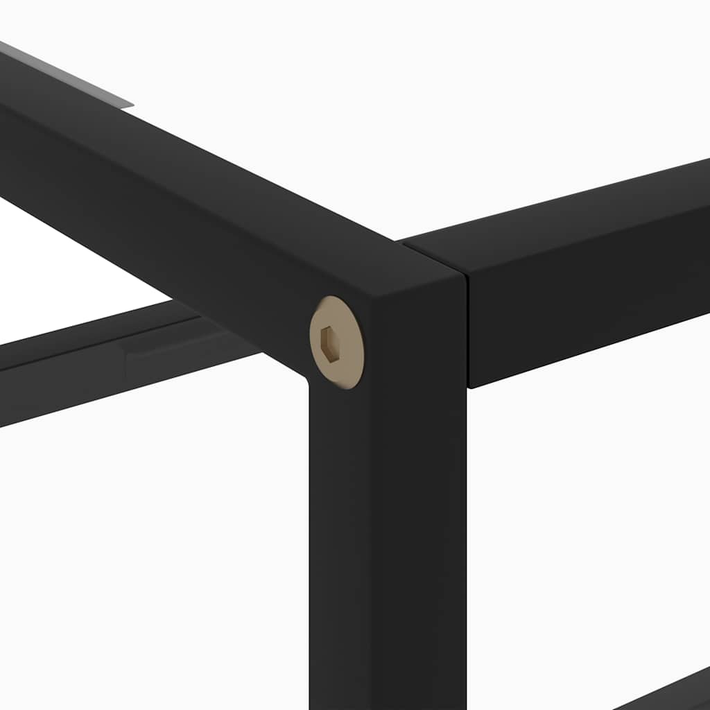 322851 vidaXL Console Table Transparent 50x40x40 cm Tempered Glass
