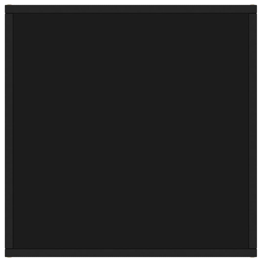 vidaXL Coffee Table | Black | Tempered glass | 60x60x35 cm | Durable