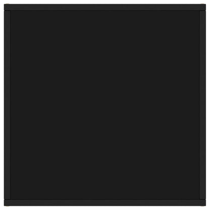 vidaXL Coffee Table | Black | Tempered glass | 60x60x35 cm | Durable