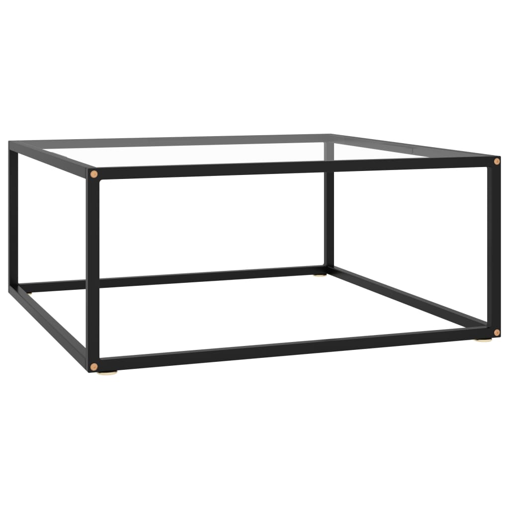 vidaXL Coffee Table | Black and transparent