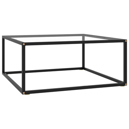 vidaXL Coffee Table | Black and transparent