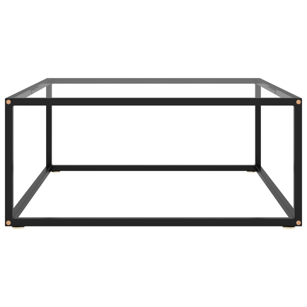 vidaXL Coffee Table | Black and transparent