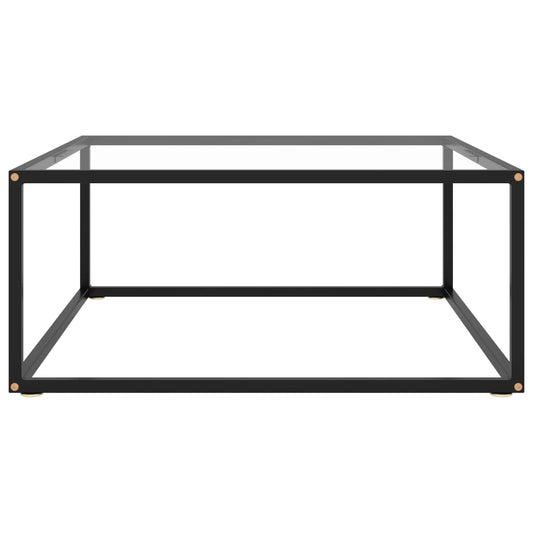 vidaXL Coffee Table | Black and transparent