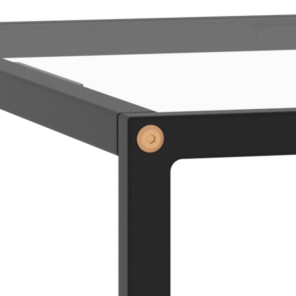 vidaXL Coffee Table | Black and transparent