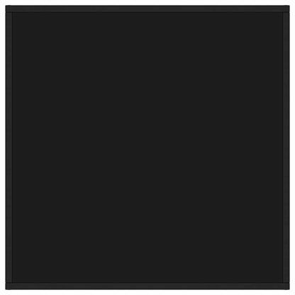 322876 vidaXL Coffee Table Black with Black Glass 80x80x35 cm
