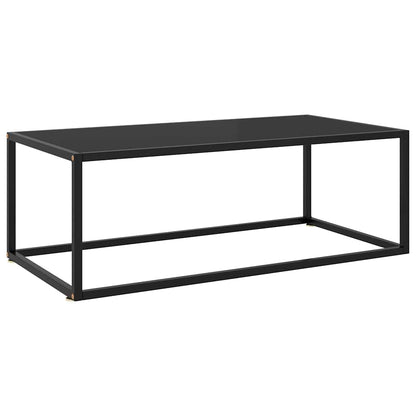 322880 vidaXL Coffee Table Black with Black Glass 100x50x35 cm