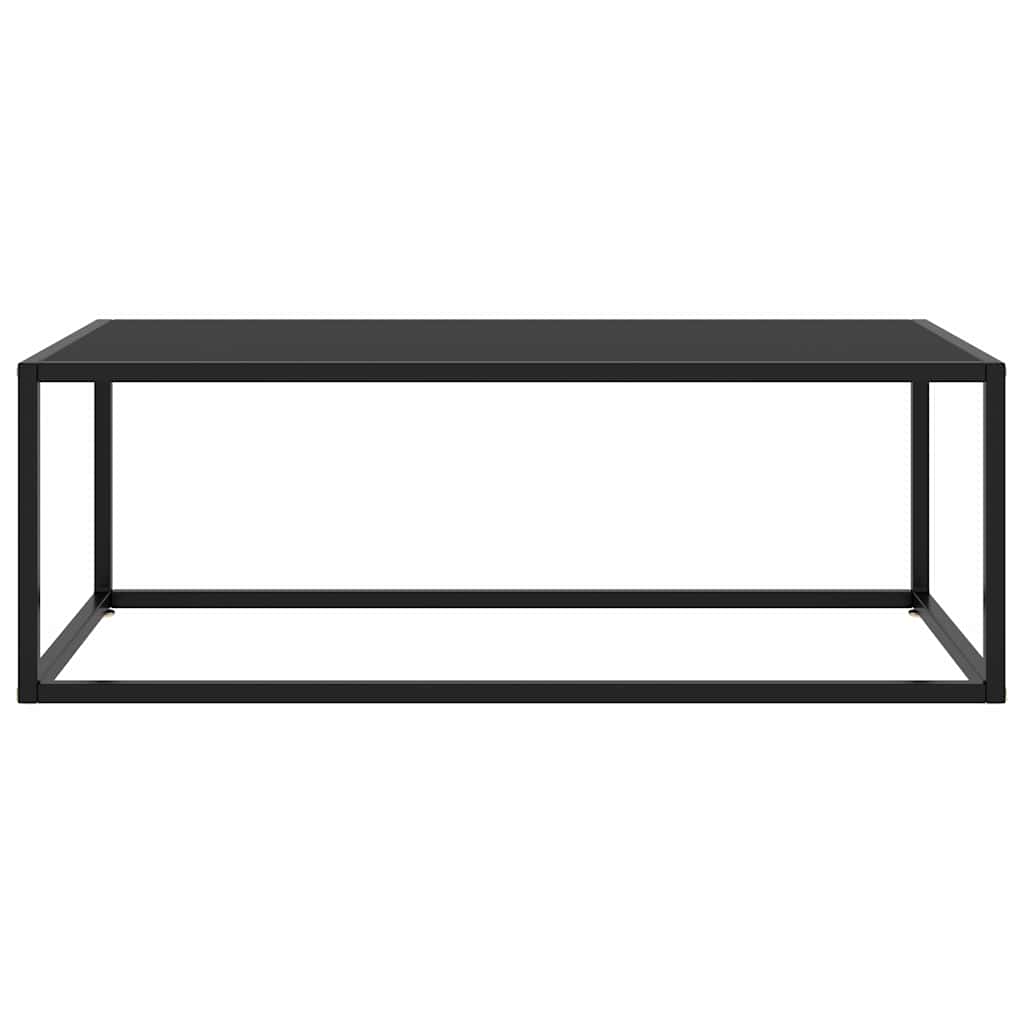 322880 vidaXL Coffee Table Black with Black Glass 100x50x35 cm