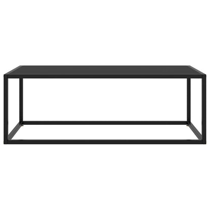 322880 vidaXL Coffee Table Black with Black Glass 100x50x35 cm