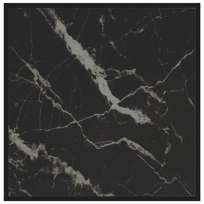322895 vidaXL Coffee Table Black 80x80x35 cm Tempered Glass