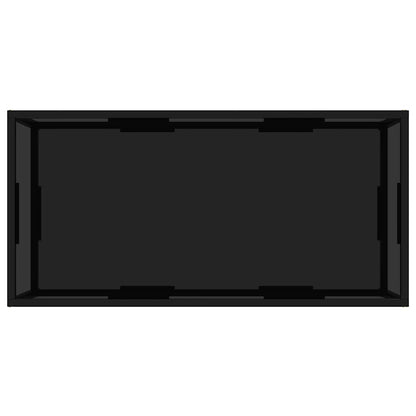 322898 vidaXL Coffee Table Black 100x50x35 cm Tempered Glass