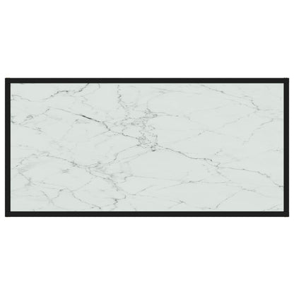 vidaXL Coffee Table White 100x50x35 cm Tempered Glass