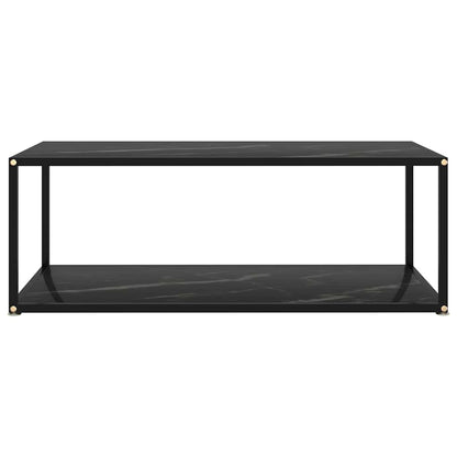 322900 vidaXL Coffee Table Black 100x50x35 cm Tempered Glass