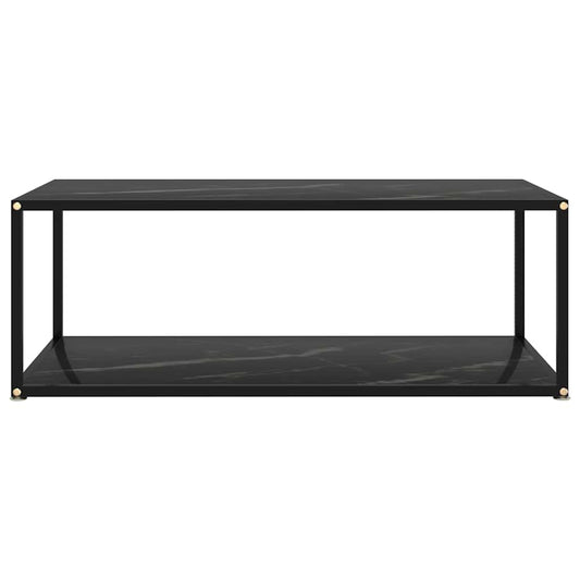 322900 vidaXL Coffee Table Black 100x50x35 cm Tempered Glass