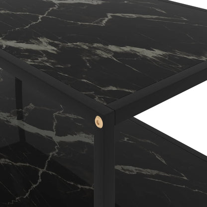 vidaXL Coffee Table Black 100x50x35 cm Tempered Glass