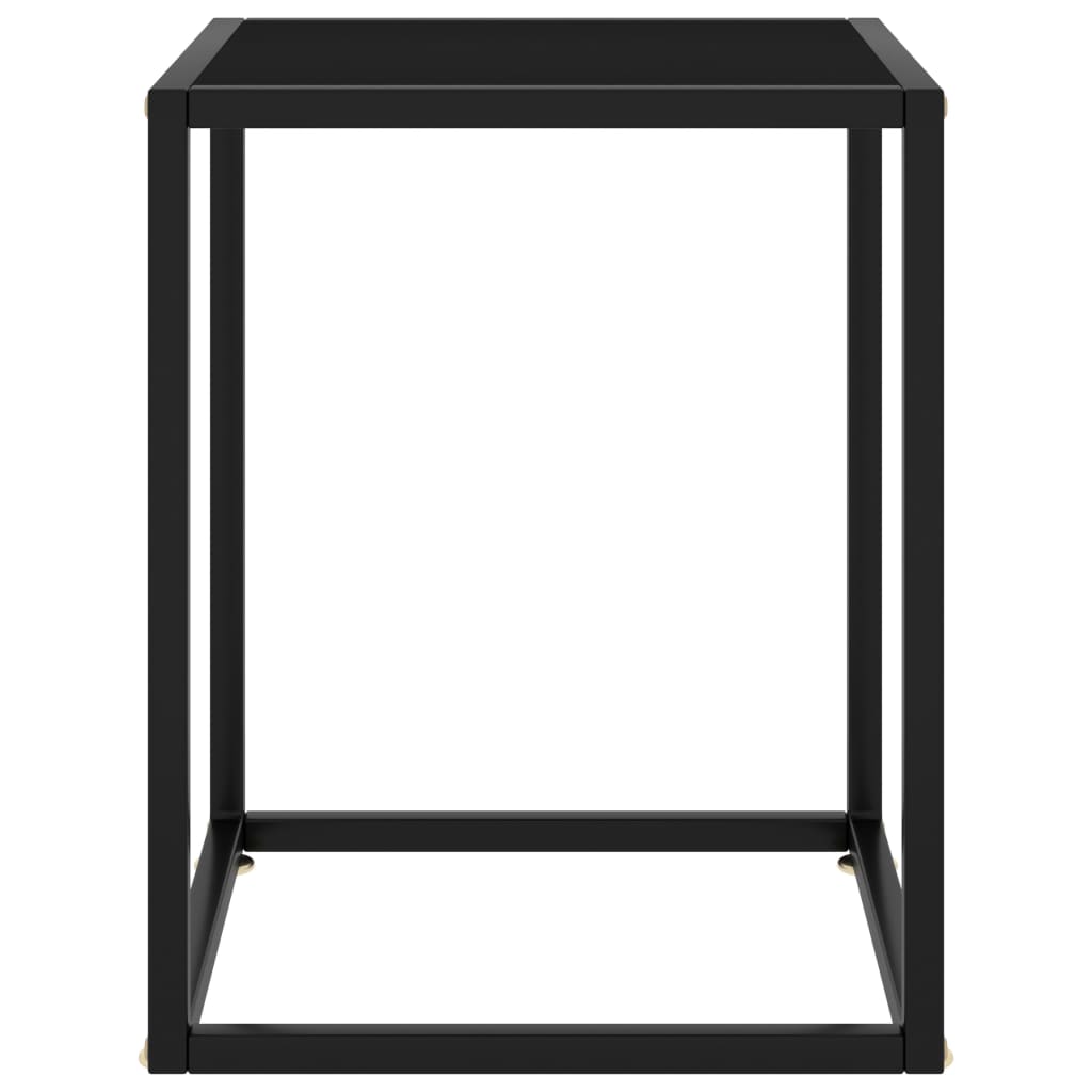 vidaXL Coffee Table | Black | Tempered glass | Small |  Durable  | Coffee Table