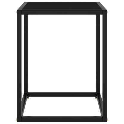 vidaXL Coffee Table | Black | Tempered glass | Small |  Durable  | Coffee Table