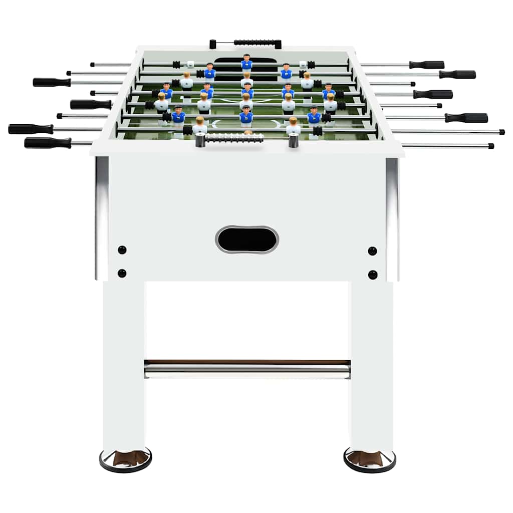 vidaXL Football Table Steel 60 kg 140x74.5x87.5 cm White