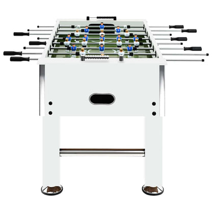 vidaXL Football Table Steel 60 kg 140x74.5x87.5 cm White
